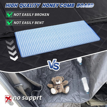 Truck Dog Seat Cover Back Seat, Hard Bottom Heavy-Duty 100Lbs Holding for Dogs