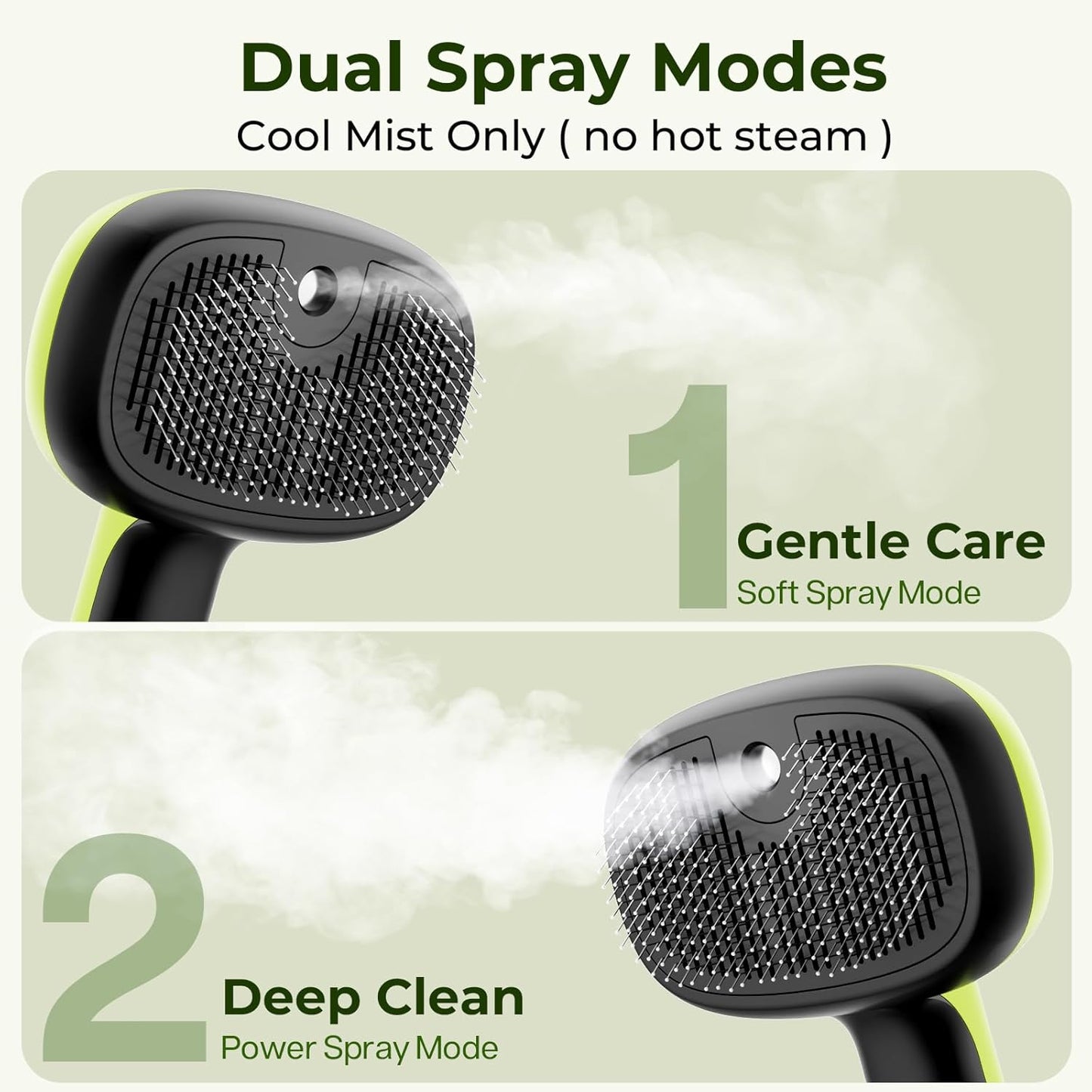 Steam Cat Brush Self Cleaning Pet Grooming Brush with Mist Spray