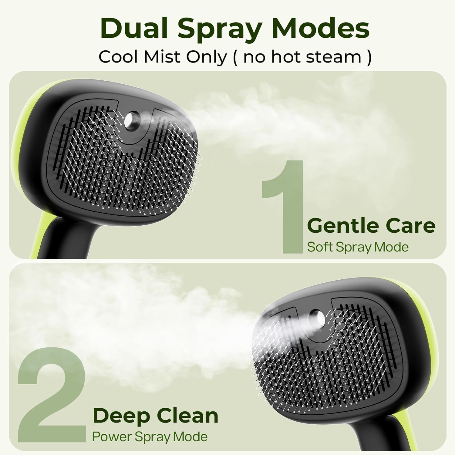 Steam Cat Brush Self Cleaning Pet Grooming Brush with Mist Spray