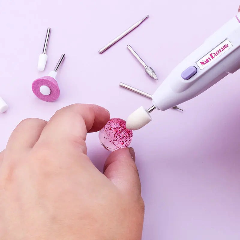 A Set Drill Equipments with 7 Drill Screw Epoxy Resin Jewelry Making Tools Grinding Polishing Tools for Jewelry Craft DIY