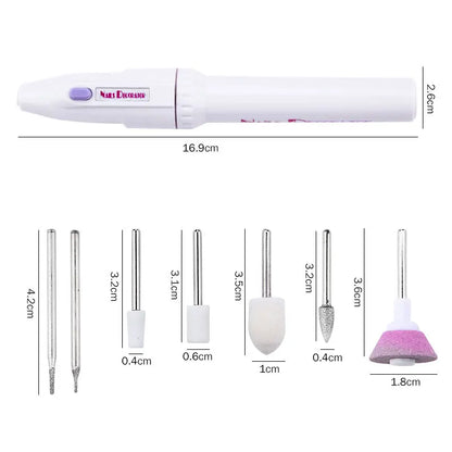 A Set Drill Equipments with 7 Drill Screw Epoxy Resin Jewelry Making Tools Grinding Polishing Tools for Jewelry Craft DIY
