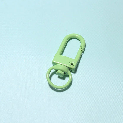 10/30/50Pcs/Lot Colorful Alloy Snap Lobster Clasp Hooks Keychain Findings for DIY Jewelry Making Key Ring Accessories Wholesale