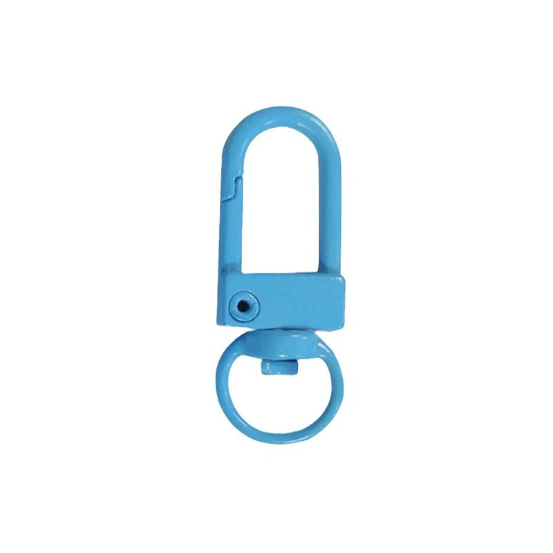 10/30/50Pcs/Lot Colorful Alloy Snap Lobster Clasp Hooks Keychain Findings for DIY Jewelry Making Key Ring Accessories Wholesale