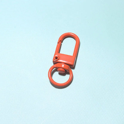 10/30/50Pcs/Lot Colorful Alloy Snap Lobster Clasp Hooks Keychain Findings for DIY Jewelry Making Key Ring Accessories Wholesale