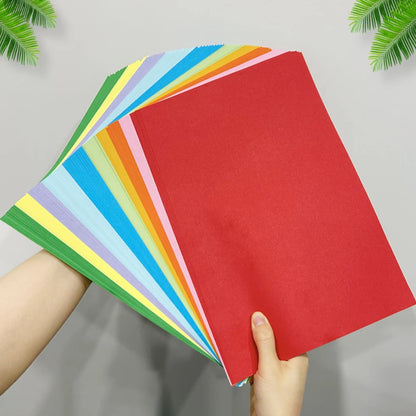 100 Pcs/Set Origami Paper Mixed Set DIY Supplies Colorful Handmade Paper Children's Creative Paper Cutting Handmad Material
