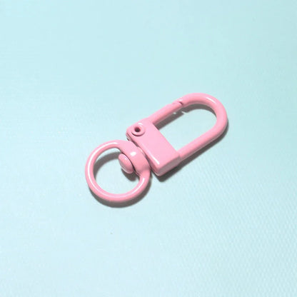 10/30/50Pcs/Lot Colorful Alloy Snap Lobster Clasp Hooks Keychain Findings for DIY Jewelry Making Key Ring Accessories Wholesale