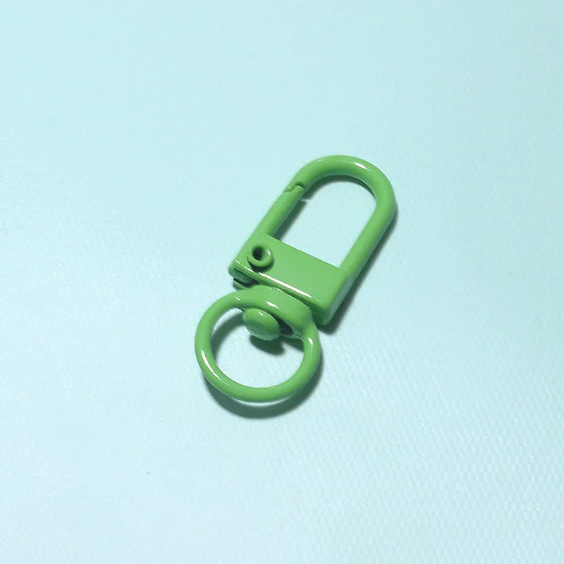 10/30/50Pcs/Lot Colorful Alloy Snap Lobster Clasp Hooks Keychain Findings for DIY Jewelry Making Key Ring Accessories Wholesale