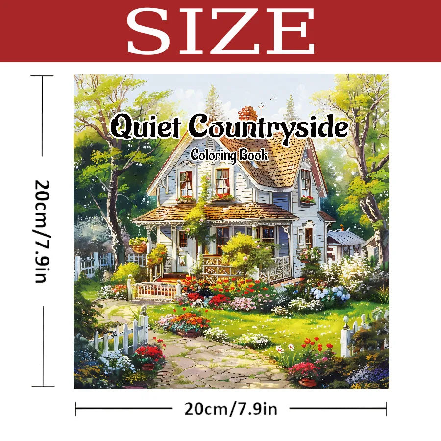 20 Page TREEHOUSE FANTASY Coloring Book for Adults Landscape Pattern Designs Stress Relief Relaxation DIY Graffiti Painting Book