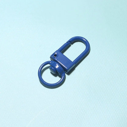 10/30/50Pcs/Lot Colorful Alloy Snap Lobster Clasp Hooks Keychain Findings for DIY Jewelry Making Key Ring Accessories Wholesale