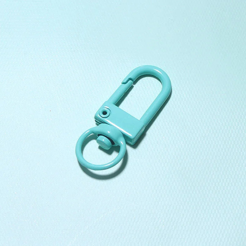 10/30/50Pcs/Lot Colorful Alloy Snap Lobster Clasp Hooks Keychain Findings for DIY Jewelry Making Key Ring Accessories Wholesale