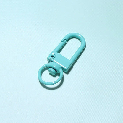 10/30/50Pcs/Lot Colorful Alloy Snap Lobster Clasp Hooks Keychain Findings for DIY Jewelry Making Key Ring Accessories Wholesale