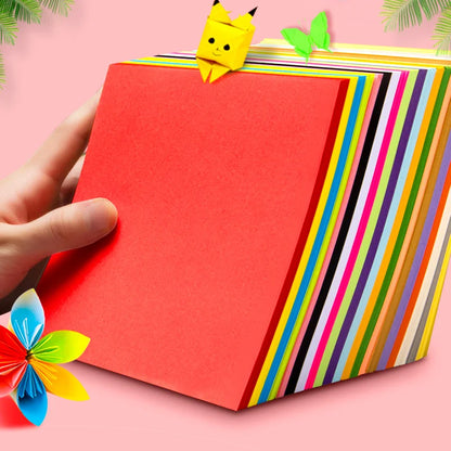 100 Pcs/Set Origami Paper Mixed Set DIY Supplies Colorful Handmade Paper Children's Creative Paper Cutting Handmad Material