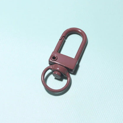 10/30/50Pcs/Lot Colorful Alloy Snap Lobster Clasp Hooks Keychain Findings for DIY Jewelry Making Key Ring Accessories Wholesale