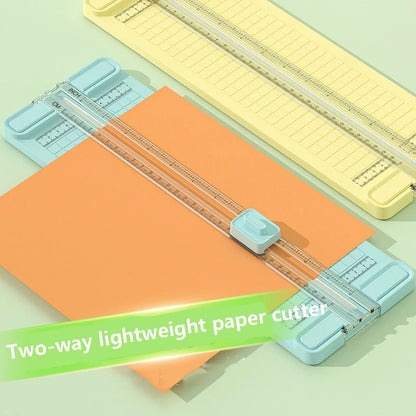 1PC 4 in 1 two-way paper cutter, manual office paper cutter, send 4 cutter heads,design for schools, offices and homes