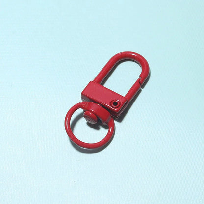 10/30/50Pcs/Lot Colorful Alloy Snap Lobster Clasp Hooks Keychain Findings for DIY Jewelry Making Key Ring Accessories Wholesale