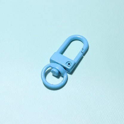 10/30/50Pcs/Lot Colorful Alloy Snap Lobster Clasp Hooks Keychain Findings for DIY Jewelry Making Key Ring Accessories Wholesale