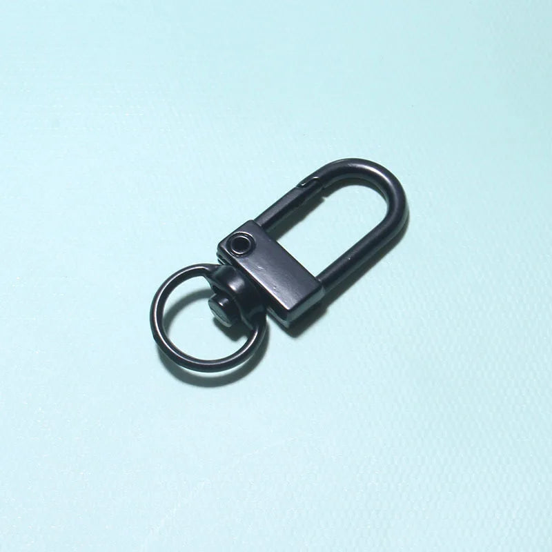 10/30/50Pcs/Lot Colorful Alloy Snap Lobster Clasp Hooks Keychain Findings for DIY Jewelry Making Key Ring Accessories Wholesale
