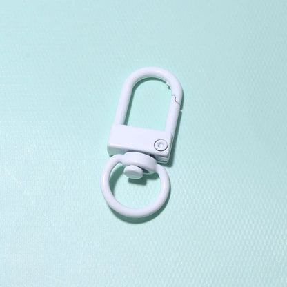 10/30/50Pcs/Lot Colorful Alloy Snap Lobster Clasp Hooks Keychain Findings for DIY Jewelry Making Key Ring Accessories Wholesale