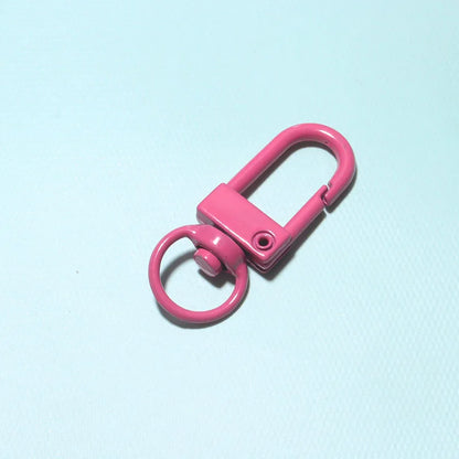 10/30/50Pcs/Lot Colorful Alloy Snap Lobster Clasp Hooks Keychain Findings for DIY Jewelry Making Key Ring Accessories Wholesale