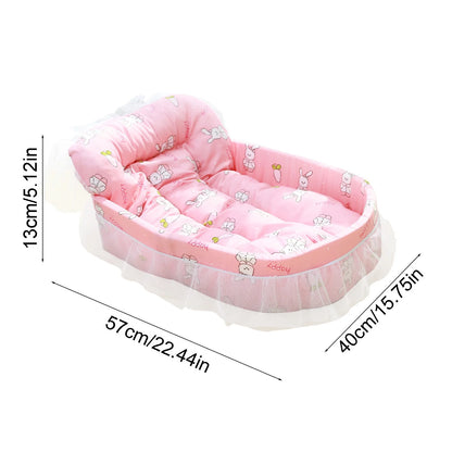Orthopedic Pet Bed with Removable Mattress, Hypoallergenic Design for Cats and Small Dogs