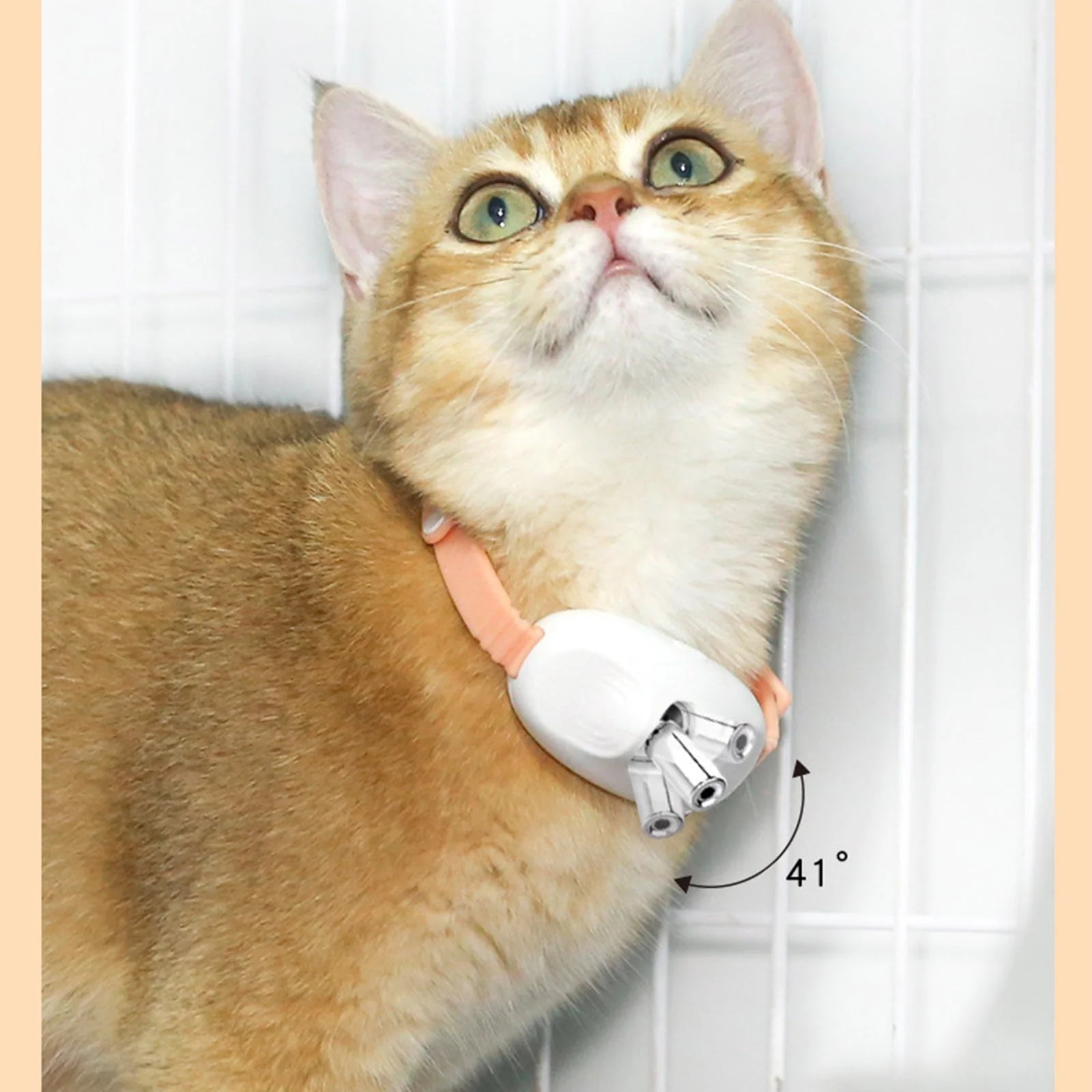 WLOELOEW Mint Green Automatic Laser Pointer Collar for Cats Wearable Interactive Cat Toy Usb Rechargeable Smart Amusing Pet Collar Plastic and Silicone Material Mint Green